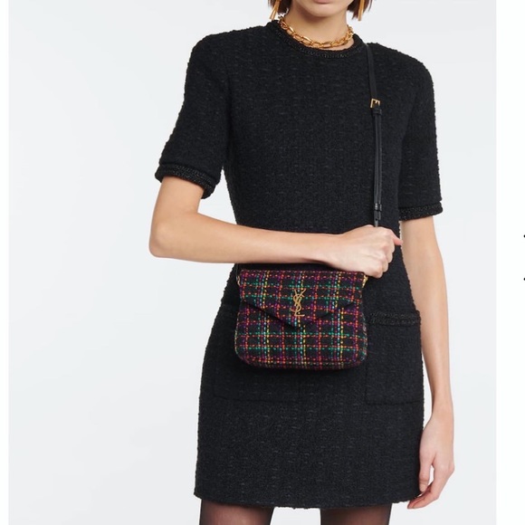 NWT Rare & Authentic YSL Saint Laurent LOULOU TOY STRAP "Y" LEATHER  Multi-Color - Picture 3 of 17